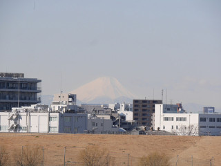 富士山の見える良い天気