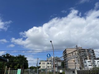 8月12日　台風から逃げて戻った